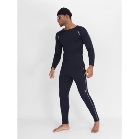 Male thermal underwear, size 50-52, dark blue color-1