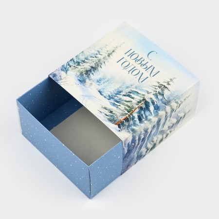 Box the team "Winter Forest", 14 x 14 x 8 cm, New Year-3
