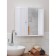 Hilton Premium Left bathroom set, white color