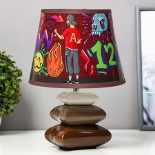 Graffiti table lamp E14 15W 20x20x28 cm Risalux