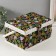 Casket for needlework "Forest branches on black" 19x26x14.5 cm