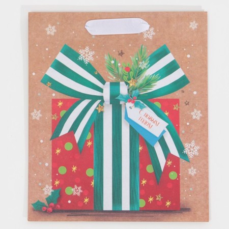 Craft vertical package “Think of you”, Ml 23 x 27 x 11.5 cm, New Year-6