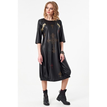 Women's dress, size 44, black color-8