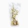 Award figure "For high achievements", gold, plastic, 21.5 x 7.5 cm