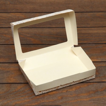 Folding box "Snowflake", 20 x 12 x 4 cm with a window-4