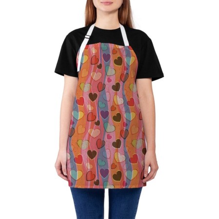 Apron Love, size 65 x 65 cm, oxford