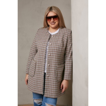 Female jacket, size 56, gray color