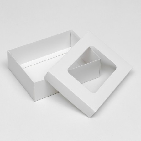 The box is folding, the lid is, with the window, white, 16.5 x 12.5 x 5.2 cm-3