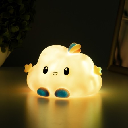 Night "Cloud" LED from AG13 batteries pink 12x10x8 cm-3