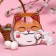 Folding box "cat", 19.5 x 19.5 x 7 cm