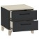 Cleat cabinet Aurelio 41, 450 × 455 × 443 mm, color Anthracite / Blackwood satin