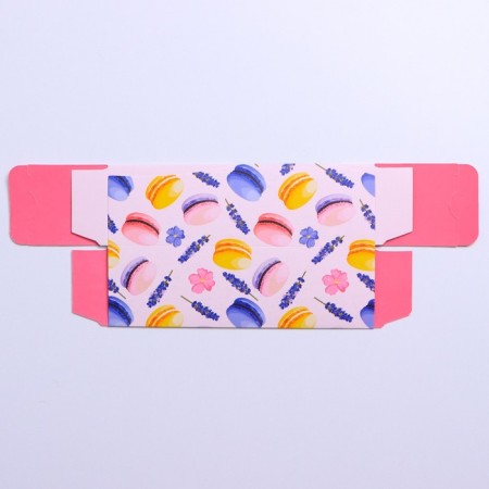 Box for Makarun confectionery, packaging, Makaruns, 18 x 5.5 x 5.5 cm-3