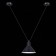 Suspension lamp ST LUCE. SL1804.403.01. Svevo. 1x60 W, E14, 21x21x17 cm, black color