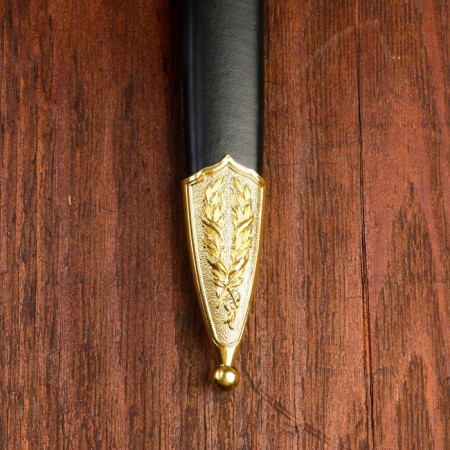Dagger, twisted hilt with a stone insert, metal, plastic, 40 cm-5
