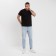 Men's T-shirt Minaku Slim Fit: Black color, rr 46