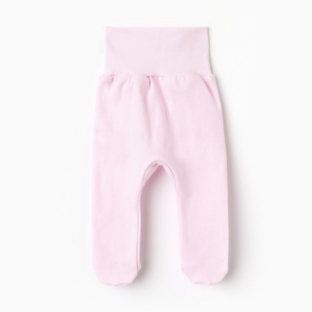 Children's sliders with closed legs, pink/hares color, height 62-3