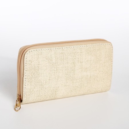 Women's wallet with lightning, beige color