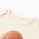 Body baby with short sleeve, milk color, height 56 ​​cm (0-1 months)