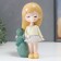 Polystone souvenir "Baby in a sundress/skirt, with cacti" MIX 17x7x10 cm