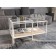 Table Journal duet, 941 (488) x488 (544) x457 (500), white muar/oak sonoma/glass