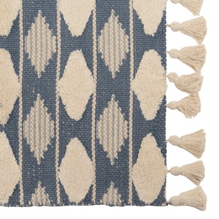 Blue -colored cotton carpet Argyle Ethnic, size 160x230 cm-5