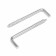 Scurop-Kostle, tundra, white zinc, 4x65 mm, 10 pcs