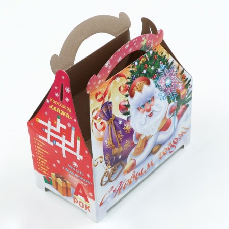Gift box "Santa Claus with a staff", 17 x 23 x 12.5 cm-3