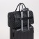Road bag with a zipper, a suitcase holder, a long belt, black color
