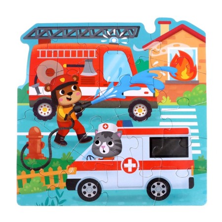 Figure puzzles 4 in 1 "Transport", 9, 12, 15, 20 elements-3