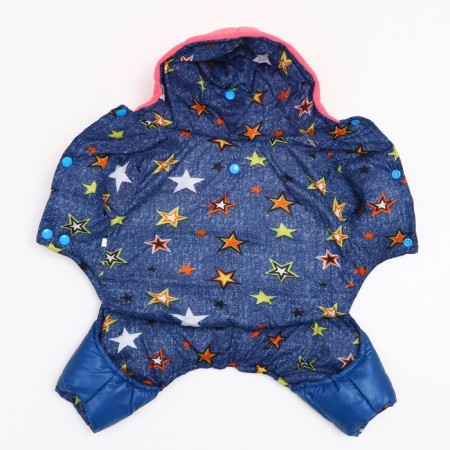 Combineson "Elf", size 12 (DS 28 cm, OG 38 cm, Osh 27 cm), pink-blue-8
