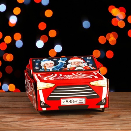 Gift box "Avtogonka", 11 x 31.5 x 13 cm-1