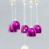 Wind music plastic, metal "Bear with heart" 6 bells mix 41 cm