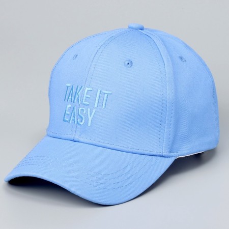 Baby cap for the boy Take it Easy, Blue color, rr 52-54, 5-7 years old-5