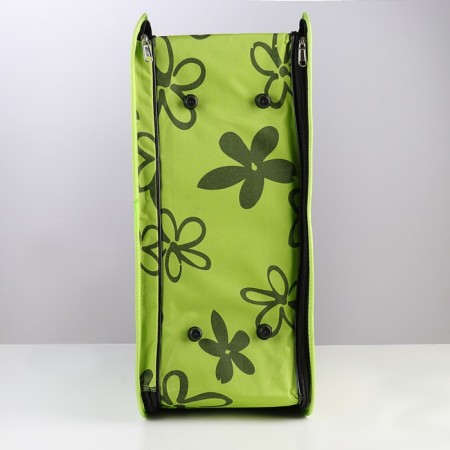 Bag - Carriage for animals "Flowers", green, size L, 53 x 21 x 29 cm-6