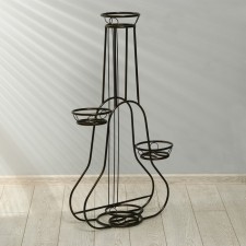 Flower stand, floor, 4 pots, d = 14 cm, bronze, 