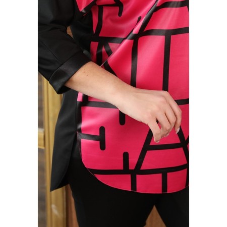 Female costume: jumper, trousers, size 50, color fuchsia-15