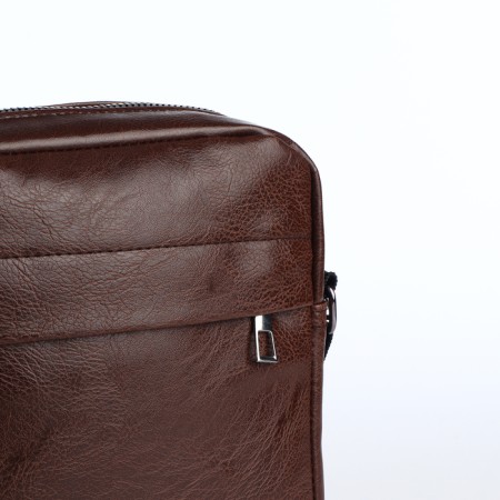 Male bag with lightning, brown color-2
