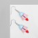 Earrings Assorted "Joy" rockets, colored in silver