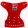 Reusable diaper "I love mom", the color is red