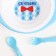 A set of children's dishes "Gentleman", a plate on the suction cup 250ml, fork, spoon