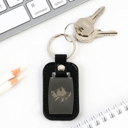 A keychain for keys "Mountains", 9.8 x 3.8 cm.-3