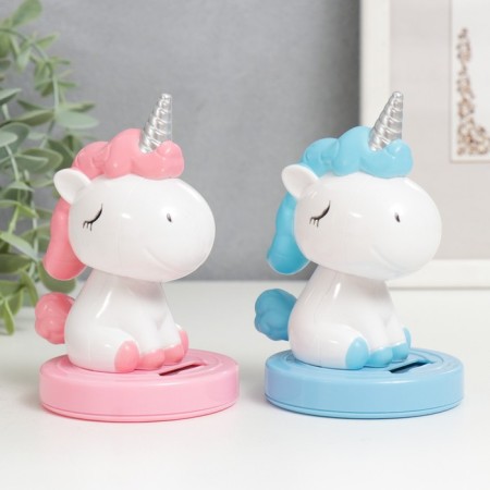 Plastic pendulum from the solar battery "Unicorns" 11x7x7 cm mix