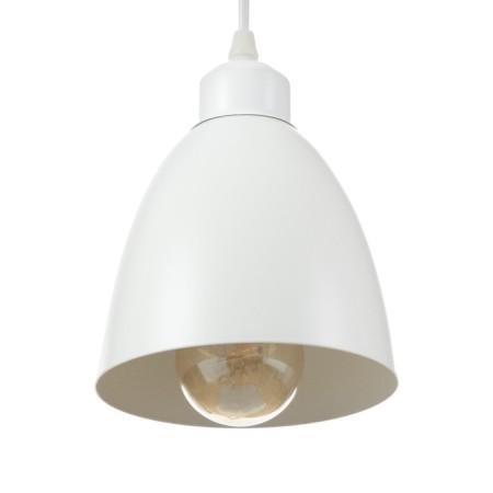 Bayerlux suspension lamp Bayerlux "oval" 1x40W E27 white 14x14x18-98 cm-1