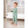 Kumineson on buttons for children's fashion, height 80 cm, green color