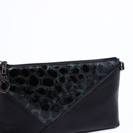 Lightning bag bag, black/green color-3