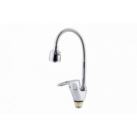 FAUZT FZS-811-126 kitchen mixer, single-leaf, flexible spout 145 mm, chrome-1