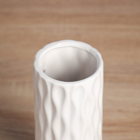 VAZ Coramics Table "Tiago" loops, 18x6.5 cm, white-1