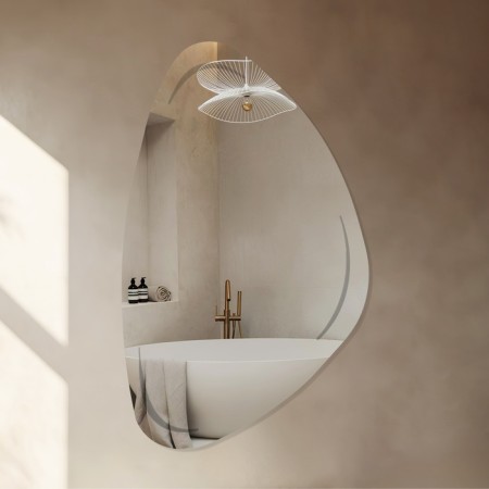 Mirror "triangle Figure", wall, 76x47 cm