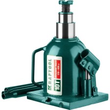 Bottle-bottle jack Kraftool Double RAM 43463-10, two-stage, rise 170-430 mm, 10 tons