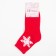 Women's socks, red color, size 23-25